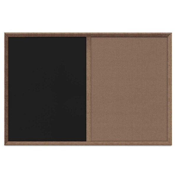Enclosed Corkboard, 1 Door, 24"x36", 4" Fra